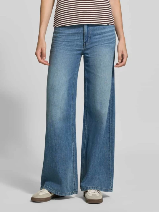 Zdjęcie produktu Jeansy o kroju wide fit z czystej bawełny Zero Jasnoniebieski