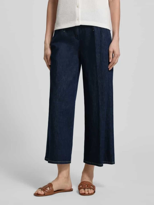 Zdjęcie produktu Jeansy o kroju wide fit z dodatkiem lyocellu model 'Jenny' TONI Ciemnoniebieski