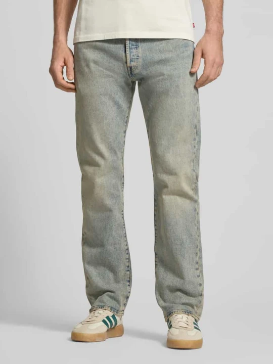 Zdjęcie produktu Jeansy o kroju wide fit z mieszanka bawełny model '501®Original' Levi's Błotnisty