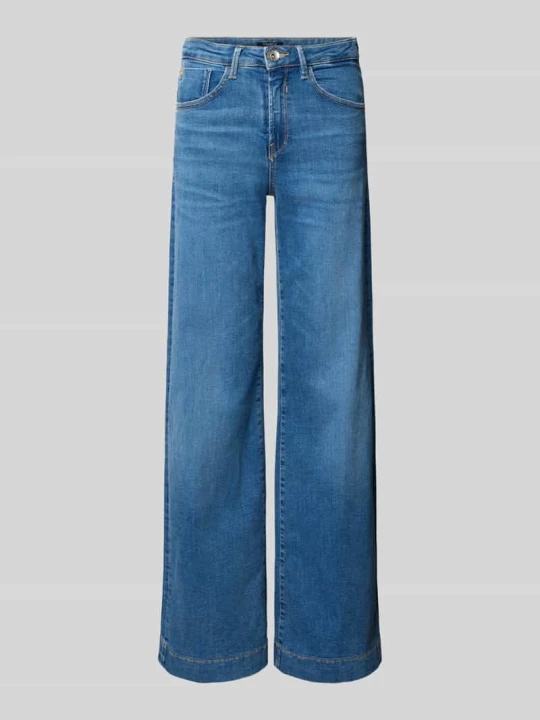 Zdjęcie produktu Jeansy o kroju wide fit z mieszanka bawełny model 'Celia wide' Garcia Niebieski