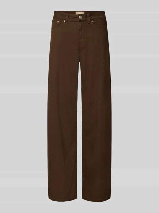 Zdjęcie produktu Jeansy o kroju wide fit z mieszanka bawełny model "ZOE SARAH" JJXX Czekoladowy