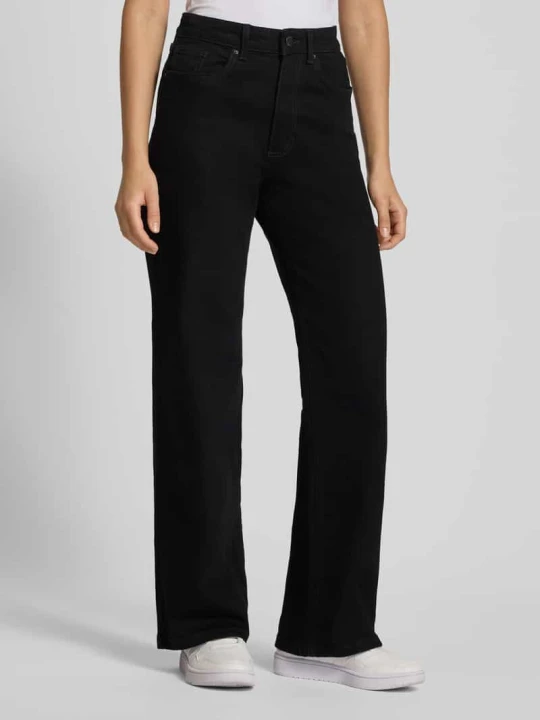 Zdjęcie produktu Jeansy o kroju wide fit z mieszanki bawełny model ‘JUICY’ Only Czarny