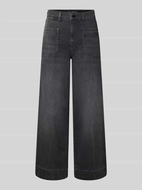 Zdjęcie produktu Jeansy o kroju wide fit z mieszanki bawełny model 'MIRU 6 / 8' RAFFAELLO ROSSI Antracytowy