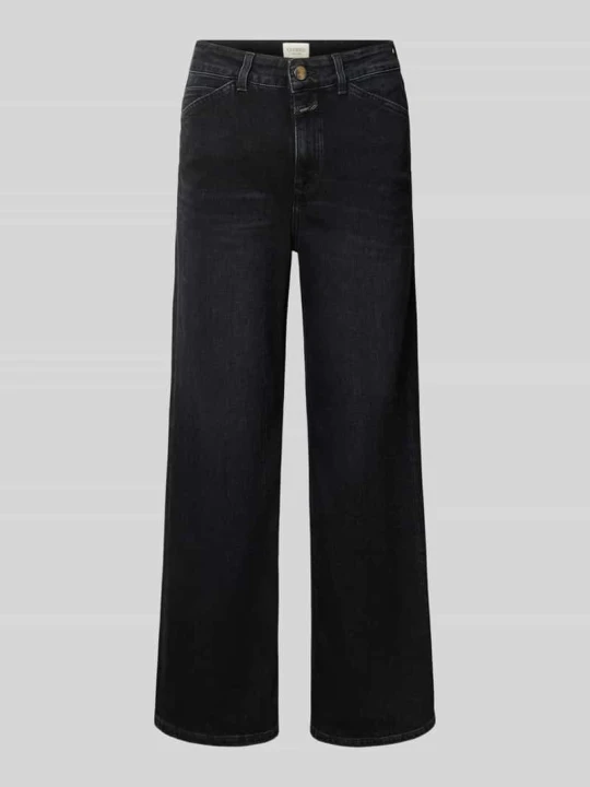Zdjęcie produktu Jeansy o kroju wide fit z mieszanki bawełny model 'Wera' Closed Antracytowy