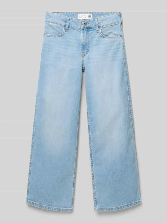 Zdjęcie produktu Jeansy o kroju wide fit z wysokim stanem z mieszanki bawełny Abercrombie & Fitch Niebieski