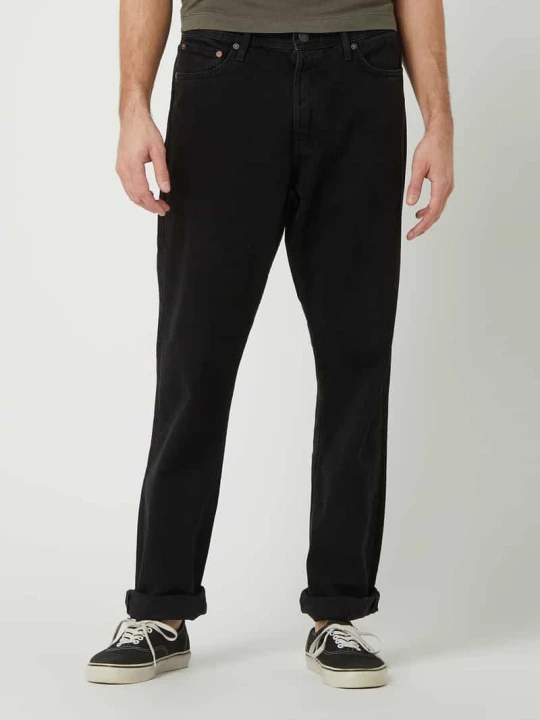 Zdjęcie produktu Jeansy o luźnym kroju z bawełny model ‘Chris’ Jack&Jones Czarny