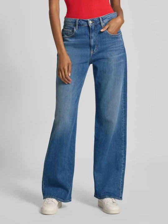 Zdjęcie produktu Jeansy o luźnym kroju z mieszanki bawełny model ‘MIA’ Tommy Jeans Jeansowy niebieski