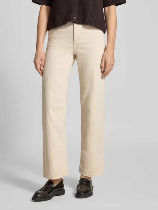 Zdjęcie produktu Jeansy Spodnie z szerokimi nogawkami Krój loose fit z Mieszanka bawełny Model 'Tessa' Vero Moda Złamany biały