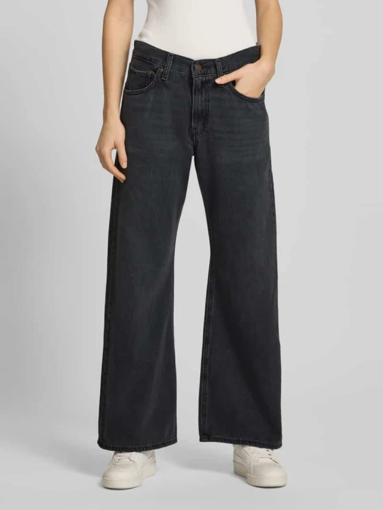 Zdjęcie produktu Jeansy o kroju loose fit z wpuszczanymi kieszeniami Model 'MIDDY LOOSE BOOT' Levi's Czarny