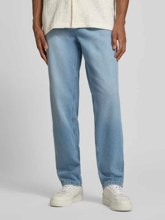 Zdjęcie produktu Jeansy o prostym kroju w 5 kieszeni model 'Ryder' Les Deux Jeansowy niebieski