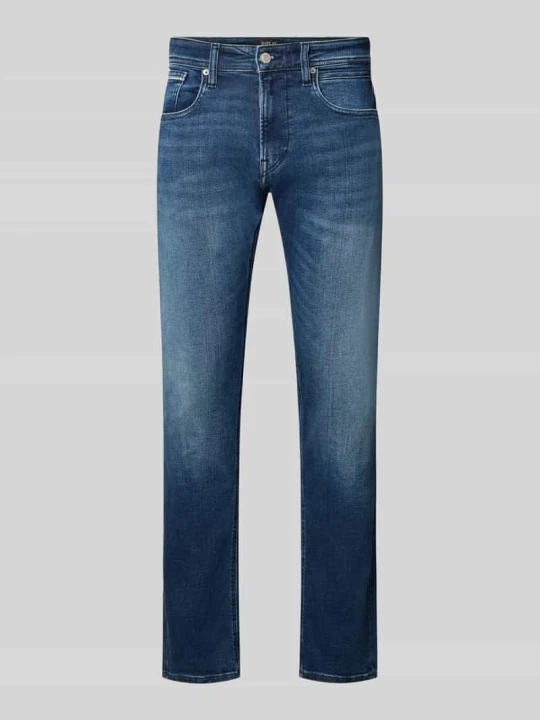 Zdjęcie produktu Jeansy o prostym kroju z wpuszczanymi kieszeniami model 'GROVER' Replay Jeansowy niebieski
