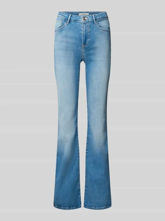 Zdjęcie produktu Jeansy o rozkloszowanym kroju bootcut z mieszanki bawełny model 'Celia' Garcia Niebieski