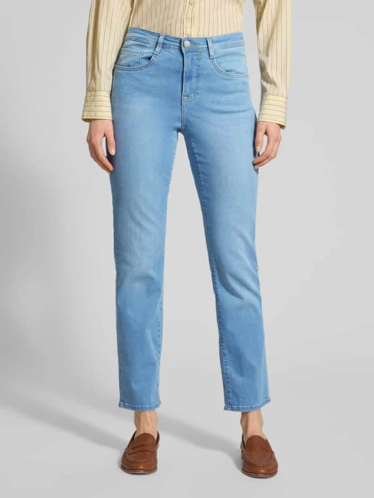 Zdjęcie produktu Jeansy o kroju flared fit w 5‑kieszeniowym fasonie model 'Carola' BRAX Jasnoniebieski