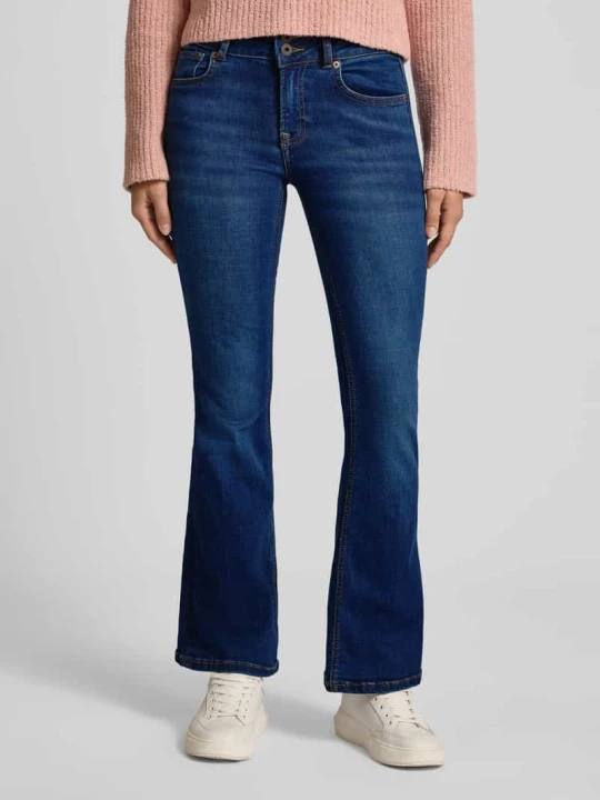 Zdjęcie produktu Jeansy o rozkloszowanym kroju z mieszanki bawełny model ‘VENUS’ Pepe Jeans Jeansowy niebieski