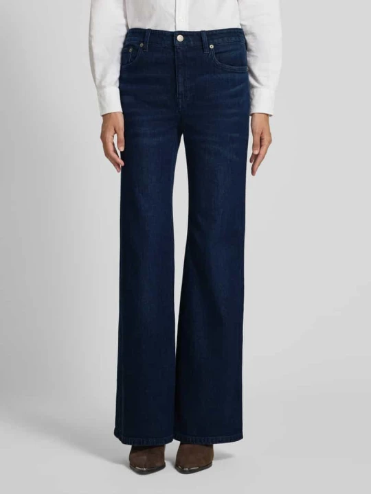 Zdjęcie produktu Jeansy o rozkloszowanym kroju z wpuszczanymi kieszeniami Lauren Ralph Lauren Ciemnoniebieski