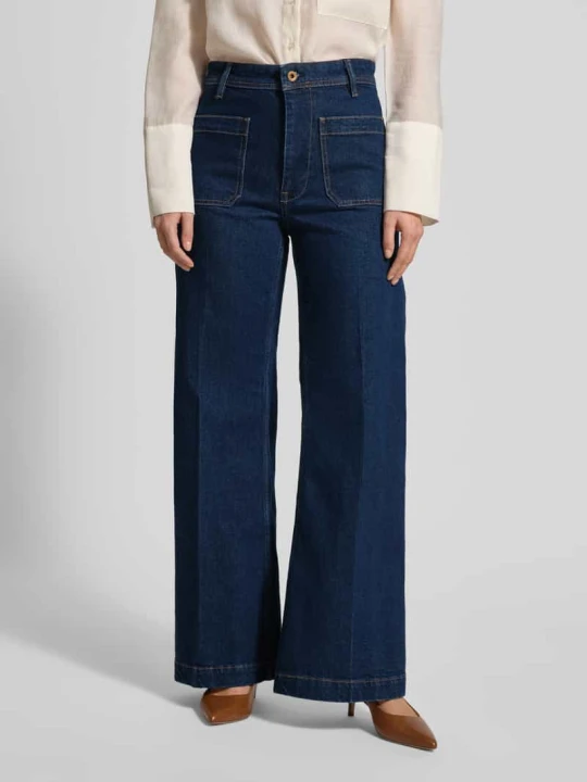 Zdjęcie produktu Jeansy o rozkloszowanym kroju z wpuszczanymi kieszeniami Polo Ralph Lauren Ciemnoniebieski
