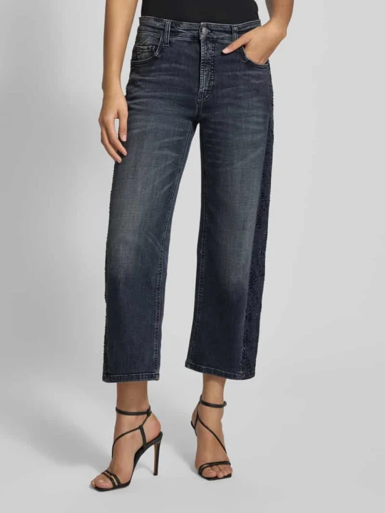 Zdjęcie produktu Jeansy o skróconym kroju model ‘ORIA’ CAMBIO Jasnoszary