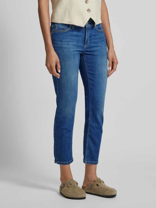 Zdjęcie produktu Jeansy o skróconym kroju slim fit model ‘PIPER’ CAMBIO Ciemnoniebieski