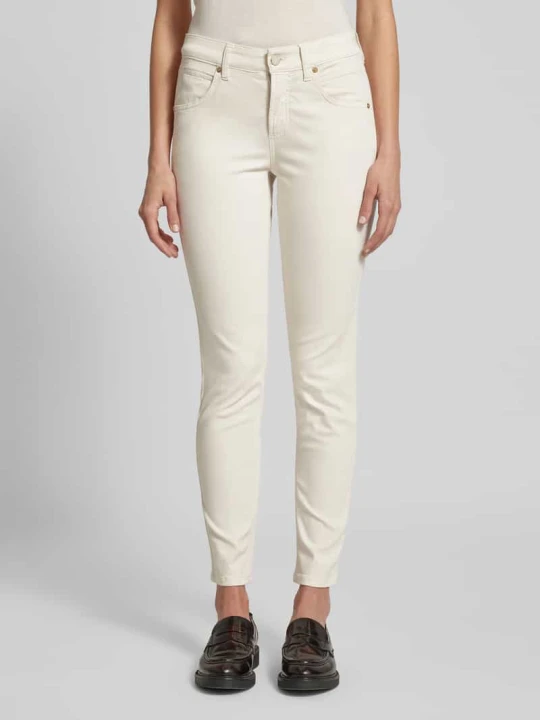Zdjęcie produktu Jeansy o skróconym kroju slim fit model ‘PIPER’ CAMBIO Złamany biały