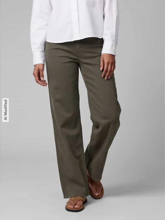 Zdjęcie produktu Jeansy o szerokim kroju & krój loose fit mieszanka bawełny model 'MADISON' Only Oliwkowy