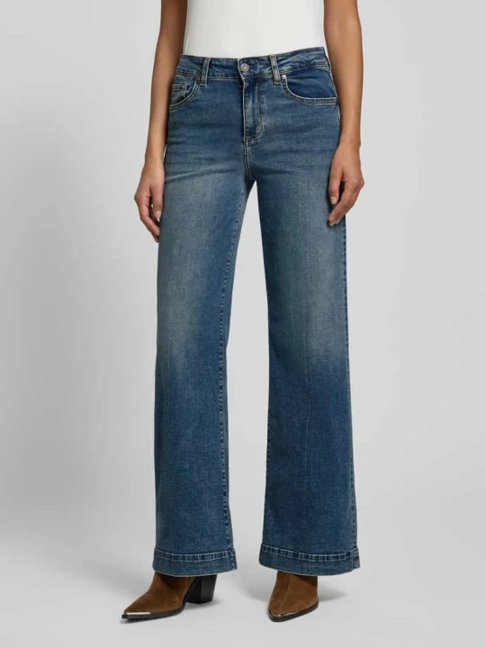 Zdjęcie produktu Jeansy o szerokim kroju z 5 kieszeniami model ‘Authentic’ Liu Jo Jasnoniebieski