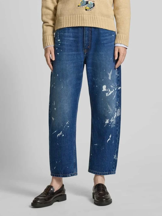 Zdjęcie produktu Jeansy o szerokim kroju z czystej bawełny model ‘Boyfriend’ Polo Ralph Lauren Jeansowy niebieski