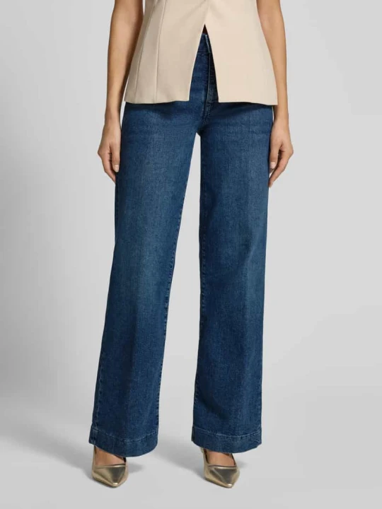 Zdjęcie produktu Jeansy o szerokim kroju z dodatkiem wiskozy model ‘Palazzo’ MAC Niebieski