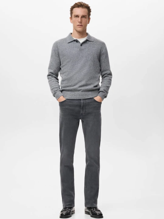 Zdjęcie produktu Jeansy Patrick slim fit Ultra Soft Touch jasnoszary denim - Mężczyzna - MANGO MAN