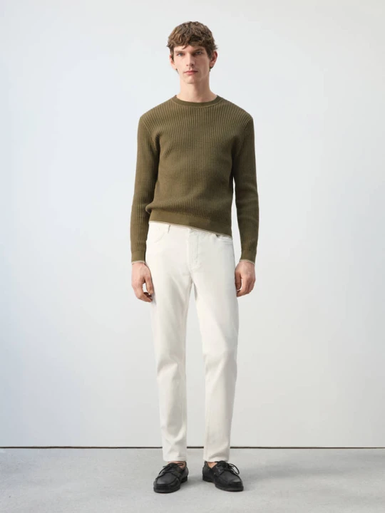 Zdjęcie produktu Jeansy Patrick slim fit Ultra Soft Touch khaki - Mężczyzna - MANGO MAN