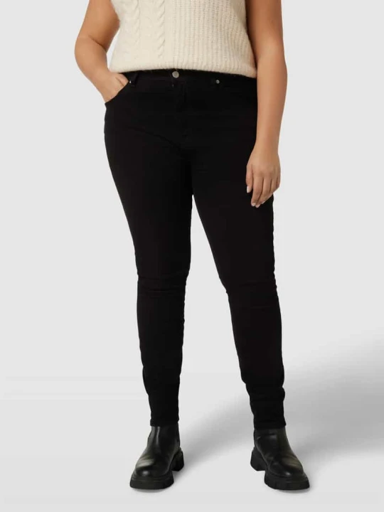 Zdjęcie produktu Jeansy PLUS SIZE z naszywką z logo model ‘MELANY’ Tommy Jeans Czarny