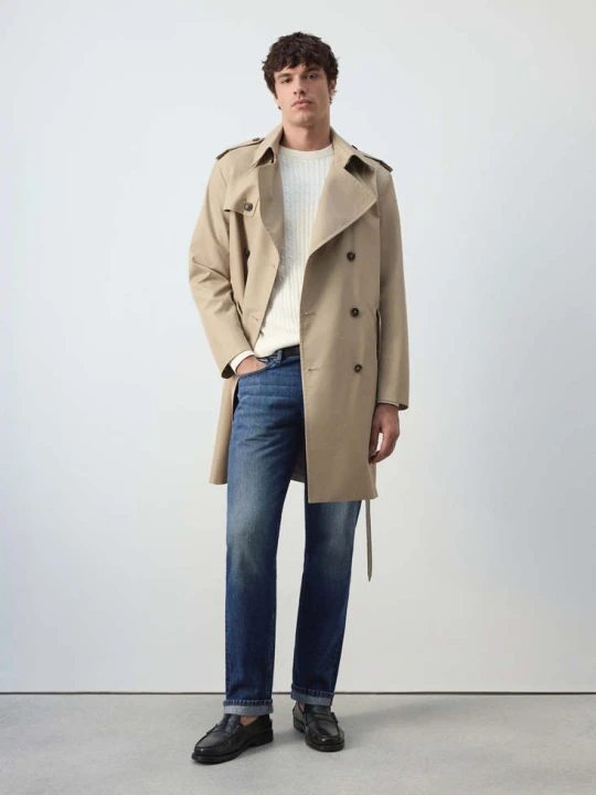 Zdjęcie produktu Jeansy Pola selvedge, regular fit średni niebieski - Mężczyzna - MANGO MAN
