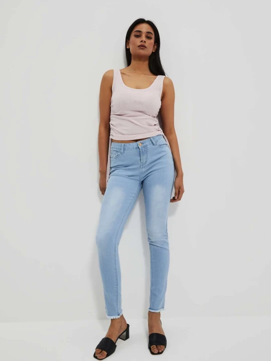 Zdjęcie produktu Jeansy push up błękitne Moodo