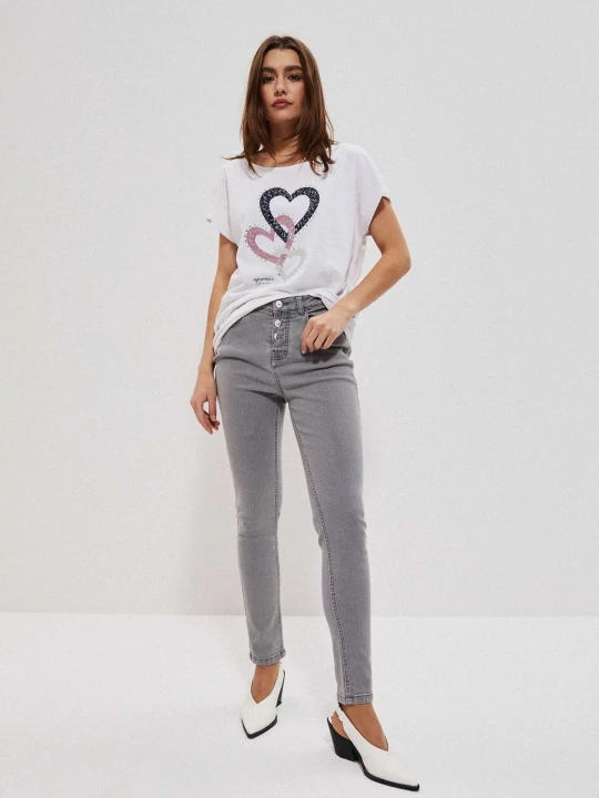 Zdjęcie produktu Jeansy push up szare Moodo