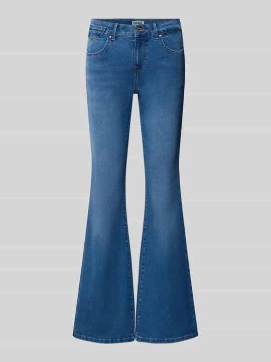 Zdjęcie produktu Jeansy regular bootcut z retro rozszerzaną nogawką Only Jeansowy niebieski