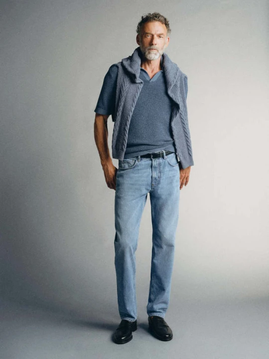 Zdjęcie produktu Jeansy regular fit 100% bawełna made in Italy jasnoniebieski - Mężczyzna - MANGO MAN