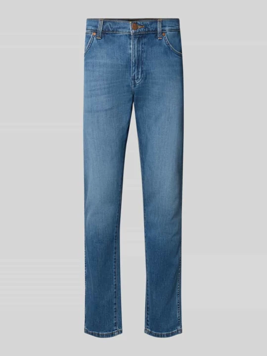 Zdjęcie produktu Jeansy regular tapered z mieszanka bawełny model 'Redford' Wrangler Jeansowy niebieski