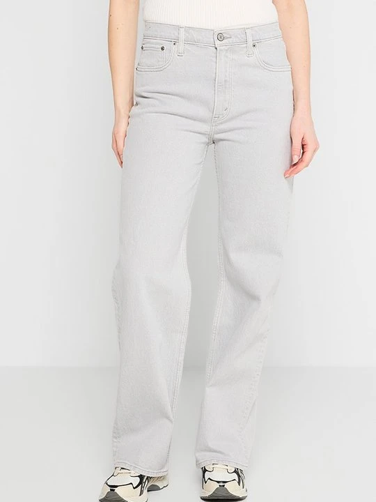 Zdjęcie produktu Jeansy Relaxed Fit Abercrombie & Fitch jasnoszary
