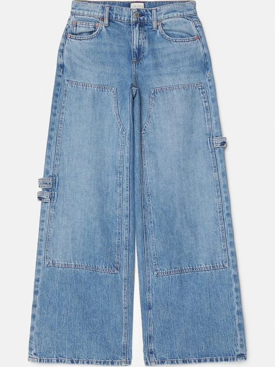 Zdjęcie produktu Jeansy Relaxed Fit Alice + Olivia niebieski