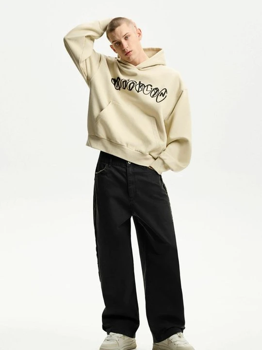 Zdjęcie produktu Jeansy Relaxed Fit Bershka czarny
