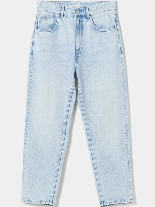 Zdjęcie produktu Jeansy Relaxed Fit Bershka jasnoniebieski