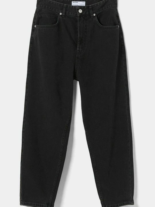 Zdjęcie produktu Jeansy Relaxed Fit Bershka czarny