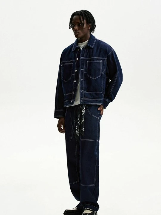 Zdjęcie produktu Jeansy Relaxed Fit Bershka błękit królewski