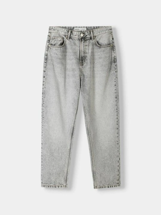 Zdjęcie produktu Jeansy Relaxed Fit Bershka szary