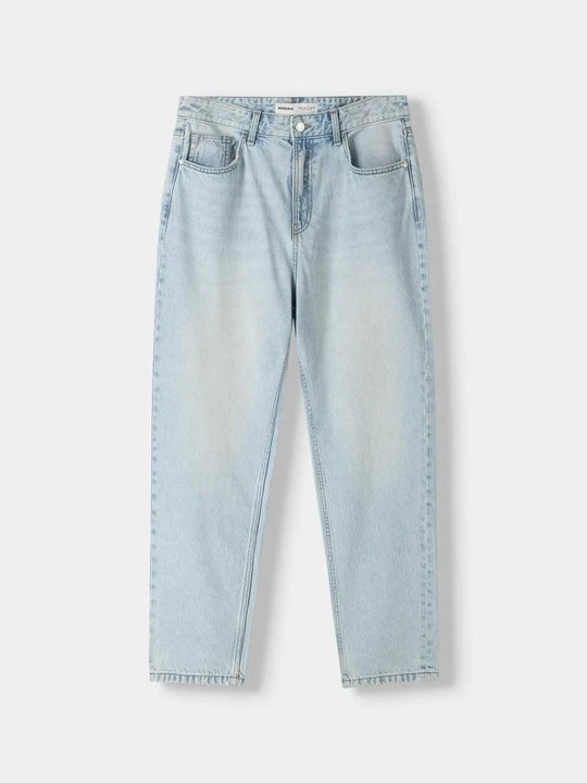 Zdjęcie produktu Jeansy Relaxed Fit Bershka jasnoniebieski