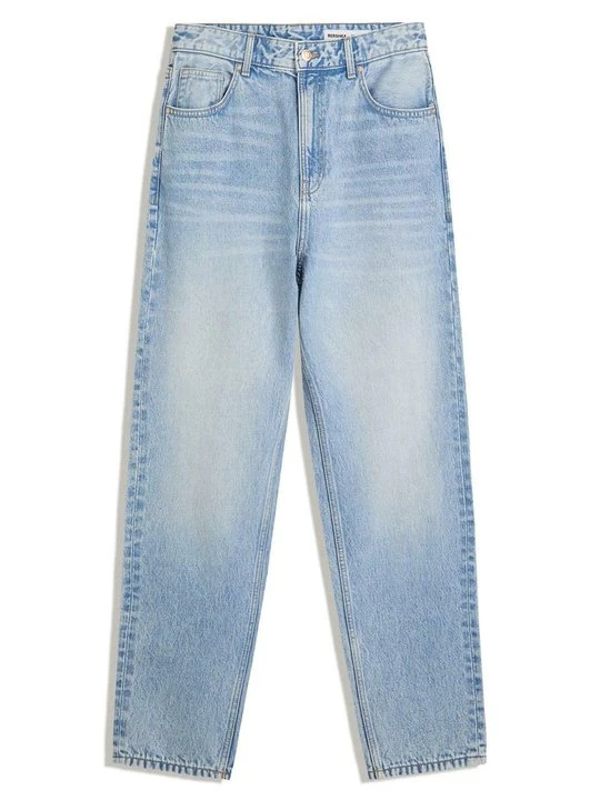 Zdjęcie produktu Jeansy Relaxed Fit Bershka jasnoniebieski denim