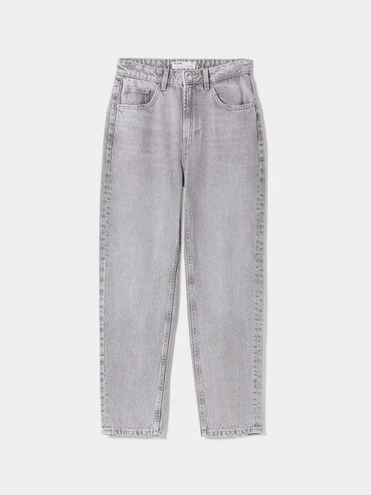 Zdjęcie produktu Jeansy Relaxed Fit Bershka szary