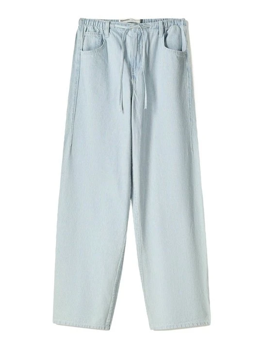 Zdjęcie produktu Jeansy Relaxed Fit Bershka jasnoniebieski