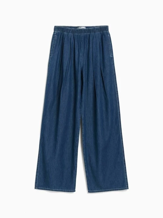 Zdjęcie produktu Jeansy Relaxed Fit Bershka granatowy