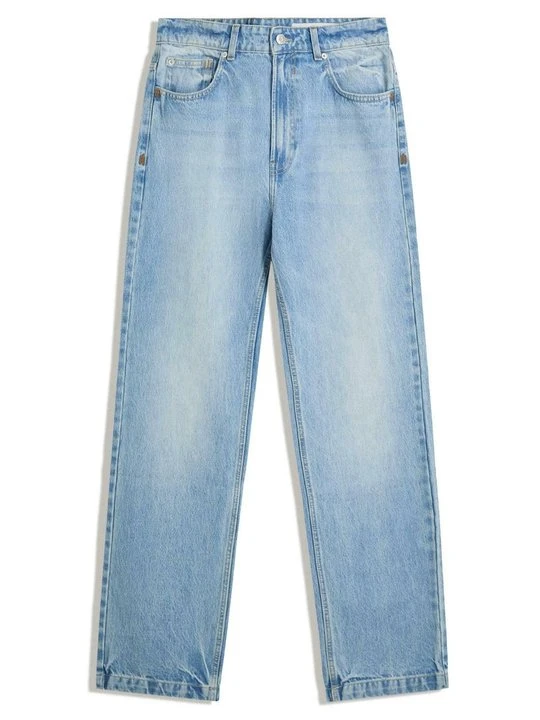 Zdjęcie produktu Jeansy Relaxed Fit Bershka jasnoniebieski denim