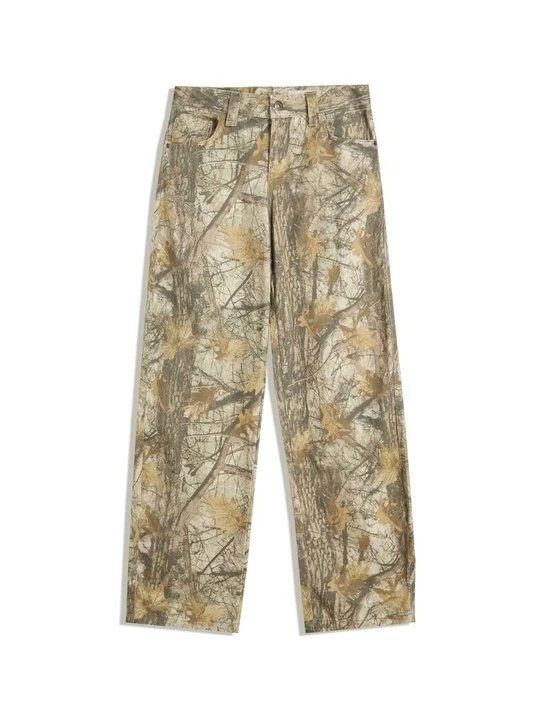 Zdjęcie produktu Jeansy Relaxed Fit Bershka ciemnobrązowy